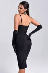 Vera Black Lace Bodycon Dress